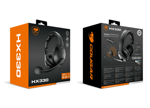 COUGAR HX330 Kabling Headset Sort - Billede 3