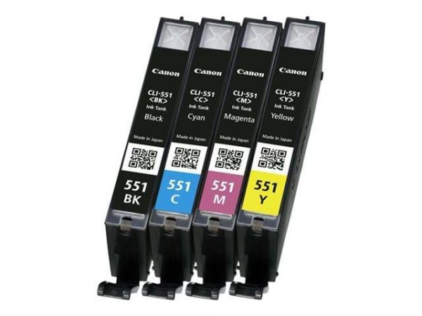 CANON CLI-551 C/M/Y/BK MULTI PACK W/O SEC CYAN, - Image 2