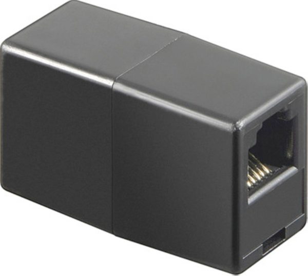 DELTACO modularsamlestykke 8P/8C, uskærmet, RJ45, sort