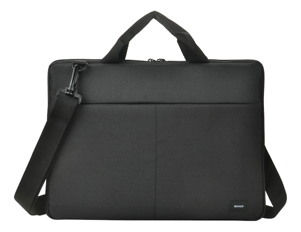 13-14" Laptop sleeve, handles, shoulder strap,black