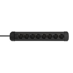 Fordelerdåse 230Wolt 8xCEE 7/3 outlets, 1xCEE 7/7, 3m cable, black