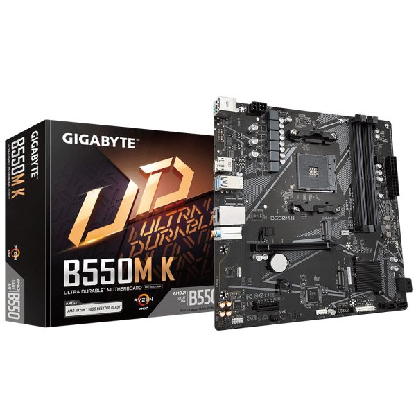 Gigabyte B550M K 1.0 bundkort AMD B550 Stik AM4 micro ATX