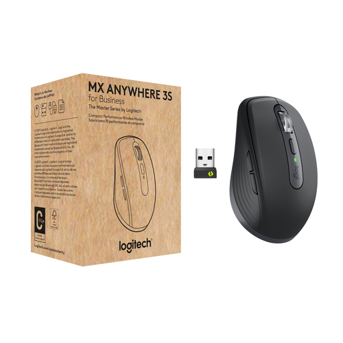 Logitech MX Anywhere 3S for mus Højre hånd trådløs + Bluetooth 8000 dpi - TJdata