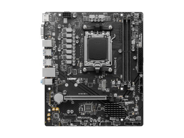 MSI PRO A620M-E - Bundkort - micro-ATX - Socket AM5 - AMD A620 Chipset - USB 3.2 Gen 1