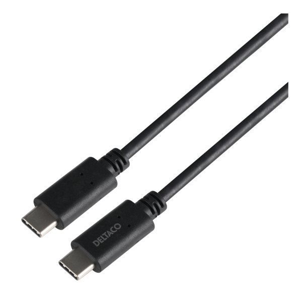 USB3.2 gen1 cable, USB-C - USB-C, 5A EPR, 2m, black