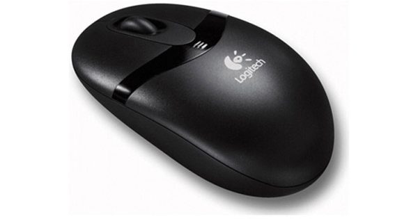 Logitech Cordless - mouse - RF - black - Mus - Optisk - 3 knapper - Sort