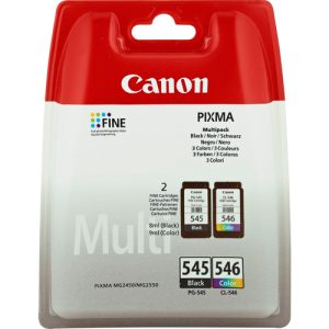 Canon PG-545/CL-546 blækpatron 2 stk Original Standard udbytte Sort, Blå, Magenta, Gul