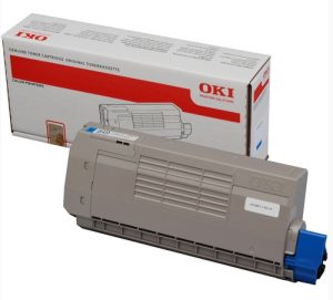 OKI Cyan Toner Cartridge tonerpatron Original Blå