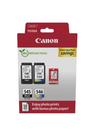Canon 8287B008 blækpatron 2 stk Original Sort, Blå, Magenta, Gul
