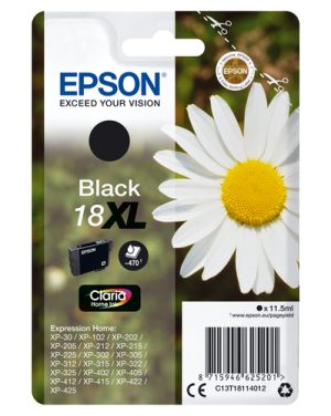 Epson Daisy C13T18114012 blækpatron 1 stk Original Højt (XL) udbytte Sort