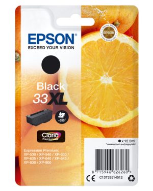Epson Oranges C13T33514012 blækpatron 1 stk Original Højt (XL) udbytte Sort