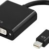 DELTACO mini DisplayPort til DVI-D adapter, han-hun, 0,1m, sort