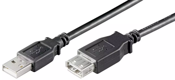 MicroConnect USB2.0 Extension A-A 5m M-F, USB2.0, M/F, 5m, 5 m, USB A