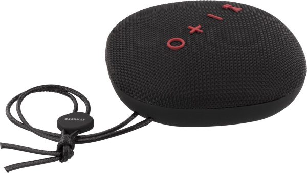 STREETZ water resistant Bluetooth speaker, TWS, BT 4.2, 1x6W, black - Udstillingsmodel