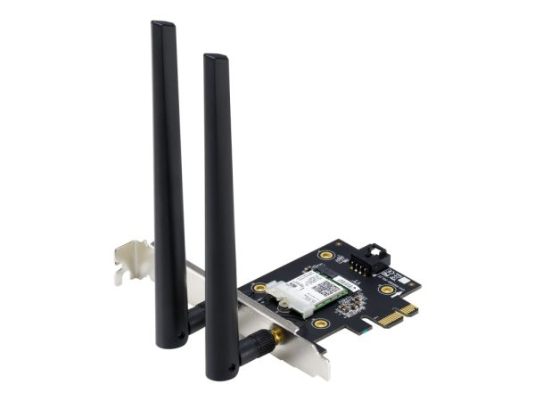 ASUS PCE-AX3000 AX3000 Dual Band PCI-E WiFi 6 (802.11ax). Supporting 160MHz Bluetooth 5.0 WPA3 network security OFDMA and MU-MIMO