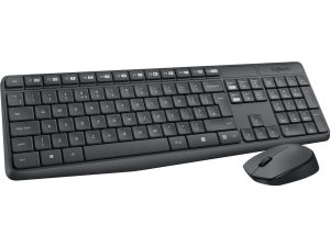 Logitech MK235 Wireless Combo -  Tastatur & Mus sæt - Nordisk - Grå