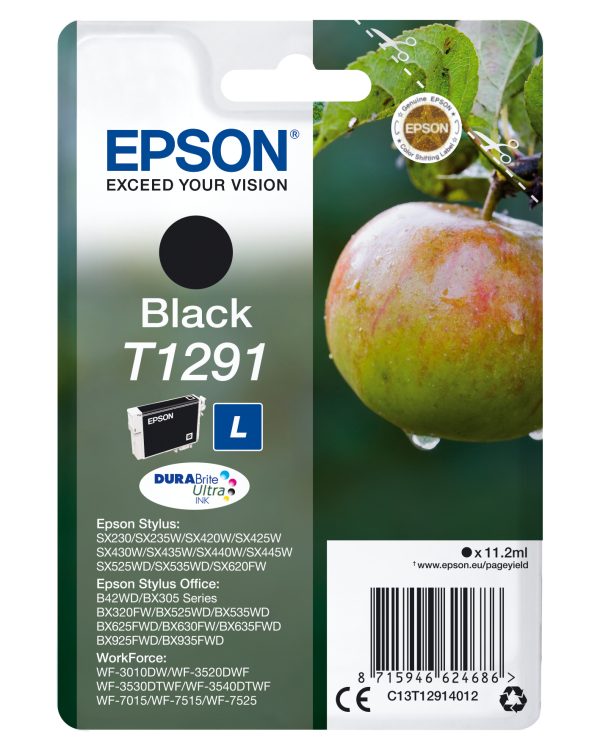 LAGERSALG: T1291 Black Ink Cartridge