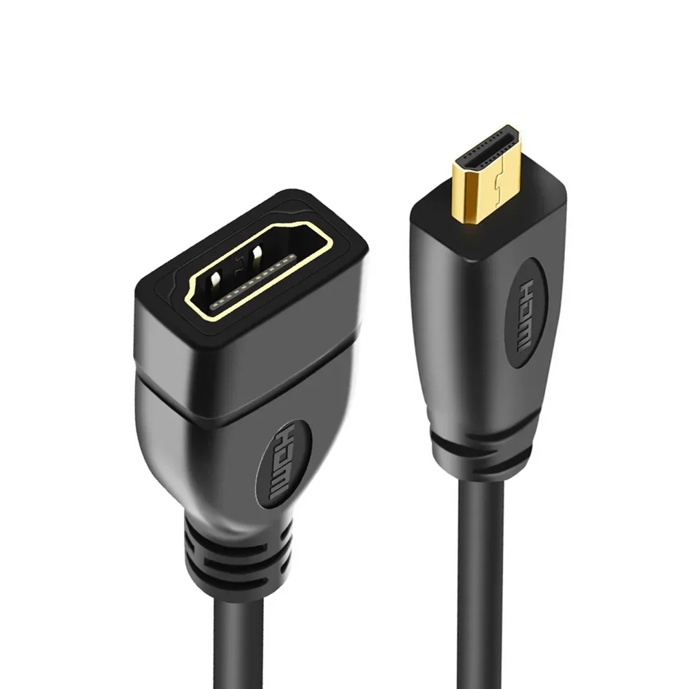 Gold Plate V1.4 Micro HDMI Type D to HDMI Type A Female