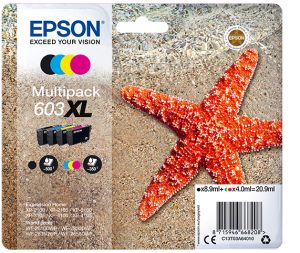 Epson T03U Multipack 4-colours 603XL Ink Cartridge