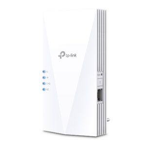 TP-Link RE500X AX1500 Wi-Fi 6 Range Extender WiFi-rækkeviddeforlænger, GigE, Wi-Fi 6, 2.4 GHz, 5 GHz
