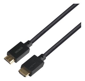 Deltaco Ultra High Speed HDMI cable 48Gbps, 5m, black