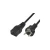 THREE-POLE POWER SUPPLY CABLE SCHUKO STRAIGHT PLUG - THREE-POLE SOCKET 1MT