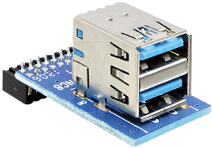 Delock USB3 Pin Header female > 2x USB3