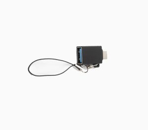 MicroConnect USB-C to USB3.0 A adapter M-F , with Lanyard for cable mounting, Black