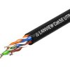 Lanview 305m Cat5e U-UTP cable 4x2xAWG24 solid copper Black PE Outdoor