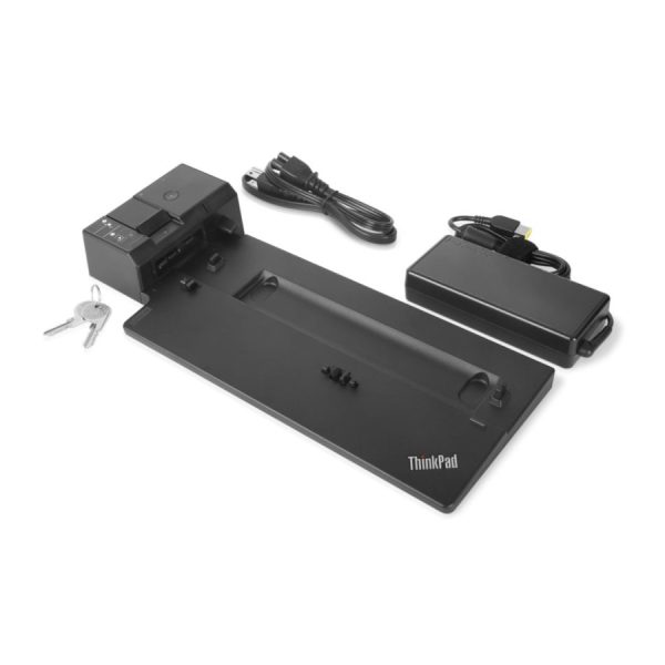 Lenovo ThinkPad Ultra Docking Station - Type 40AJ ThinkPad Docking Station VGA, HDMI 2.0, 2x DisplayPort 1.4 Dual 4K@60HZ Support Inkl. 135W oplader - uden nøgle - Genbrugt IT