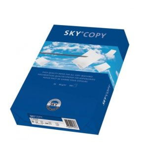 A4 papir SKY Copy 80 g/m2 - Pakke m. 500 ark - Kontorpapir, træfri, hvidt, til kopimaskiner, laserprintere og inkjetprintere