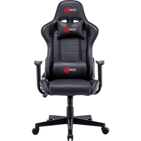 OUTLET: Sinox Gamingstol i sort med røde syninger - Gaming chair, black
