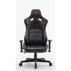 OUTLET: Sinox Gamingstol, Sort, Rød, Justerbar siddehøjde, Justerbart ryglæn, Vippefunktion, Lumbalpude, PU læder - Gaming chair, black - UDSTILLINGSMODEL