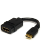 LAGERSALG: Adapter Mini-HDMI (male) to HDMI (Female)