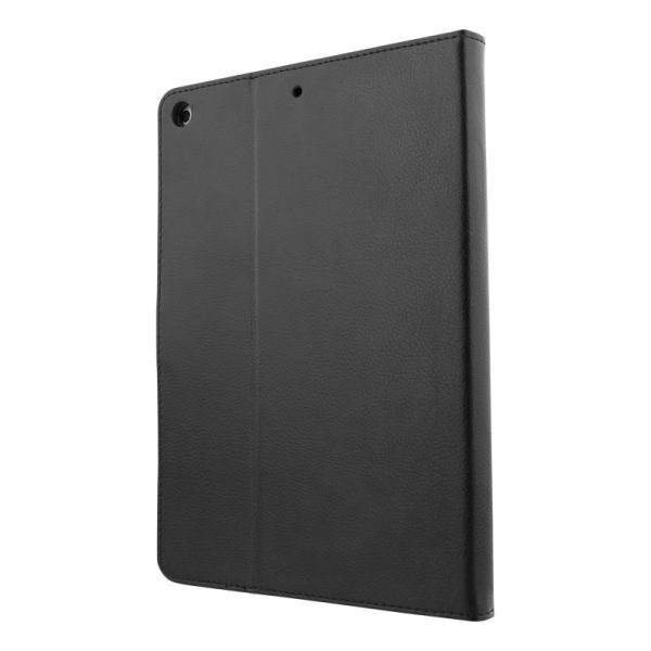 DELTACO Cover til iPad 10,2" 2020/2021, etui, vegansk læder, magnetlås, støttefunktion, sort