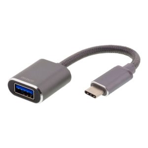 DELTACO USB-C to USB-A OTG Adapter USB 3.1 Gen. 1