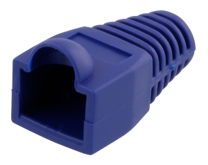 DELTACO RJ45 plug cover, for cables 6,8mm in diameter, blue, 20p