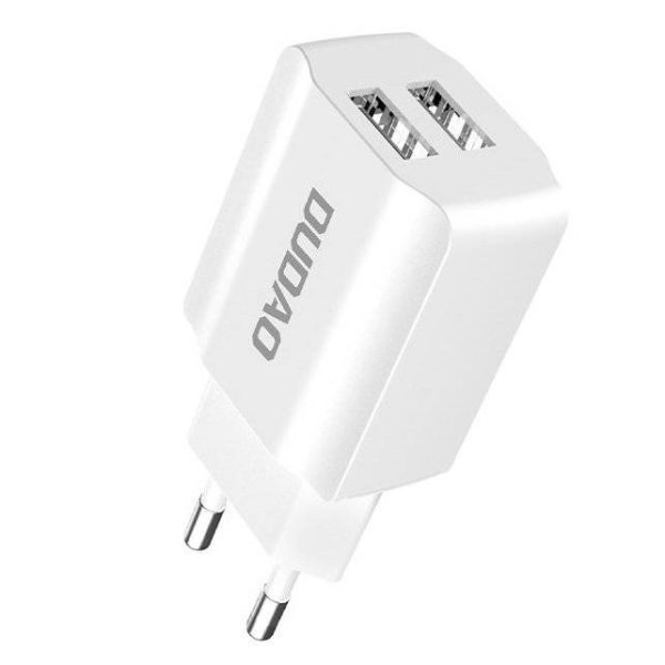 Dudao EU charger 2 x USB 2.4A 5V DC white