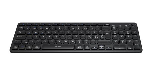 Wireless dual-mode lowprofile keyboard, 2.4G + BT5.0, black