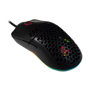 MarWus GM210 wired optical gamer mouse (with honeycomb pattern cover, lightweight, 16000 DPI)