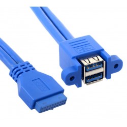 2 ports USB 3,0 intern male