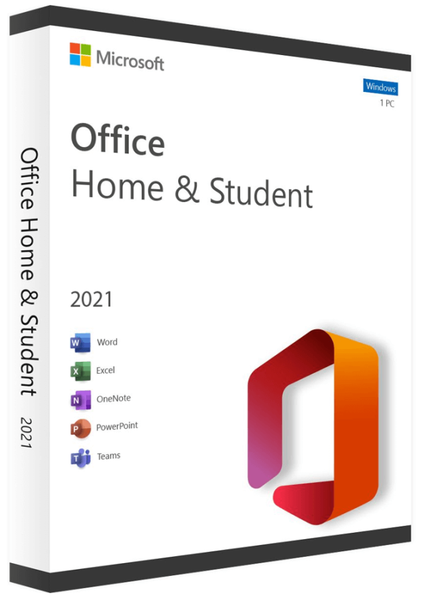 Microsoft Office Home and Student 2021 - ESD - 1 PC/Mac - mediefri/til download, P8 - Win, Mac - Engelsk - Eurozone