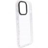 Puro Re-Cover, White/Transparent, fremstillet af genbrugt plastik, til iPhone 13 / 13 Pro / 14