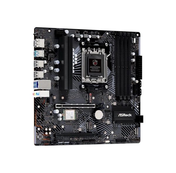 ASRock B650M PG LIGHTNING WIFI AMD B650 Sokkel AM5 micro ATX
