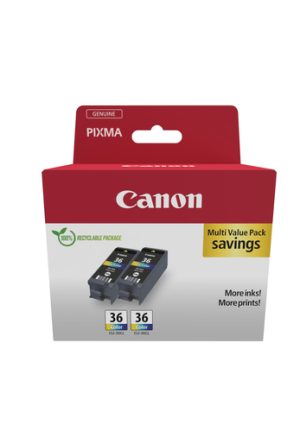 Canon 1511B025 blækpatron 2 stk Original Sort, Blå, Magenta, Gul