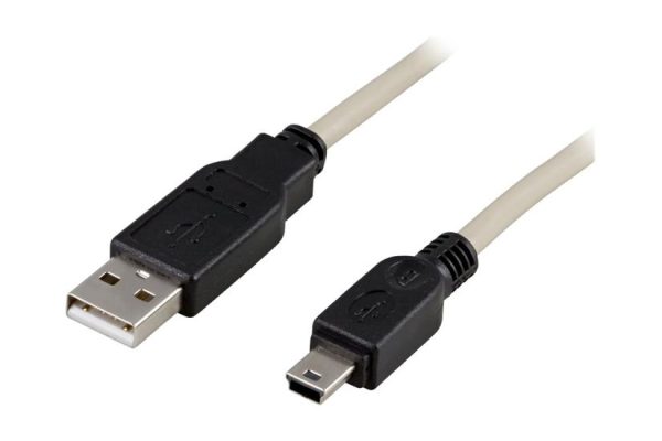 USB 2.0 cable Type A male - Type Mini B male 1m