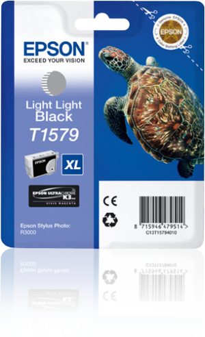 Epson Turtle T1579 blækpatron 1 stk Original Højt (XL) udbytte Lys - lys sort