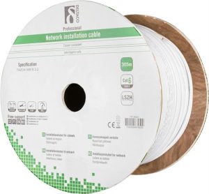 Deltaco TP-48GH netværkskabel Hvid 305 m Cat6 F/UTP (FTP)