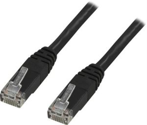 Deltaco TP-625S netværkskabel Sort 25 m Cat6 U/UTP (UTP)