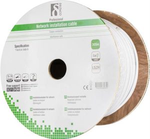 Deltaco TP-71C netværkskabel Hvid 305 m Cat7 F/FTP (FFTP)